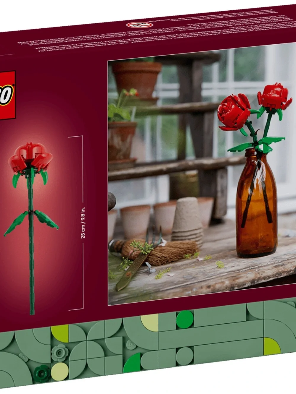 LEGO Botanicals Roses (40460) Building Set 120pcs Ages 8+ Box Plastic